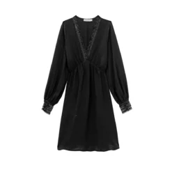 LA PETITE ETOILE Robe EVANGELINE Courte, Manches Longues, Col V 21 LA PETITE ETOILE Robe EVANGELINE Courte, Manches Longues, Col V -Velousia Soldes Boutique 341ee395b0802193d0d7328a1c10b12d