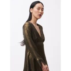 FRNCH Robe LISNA Dore -Velousia Soldes Boutique 344ef31a26621a15cfd53a13f7715948