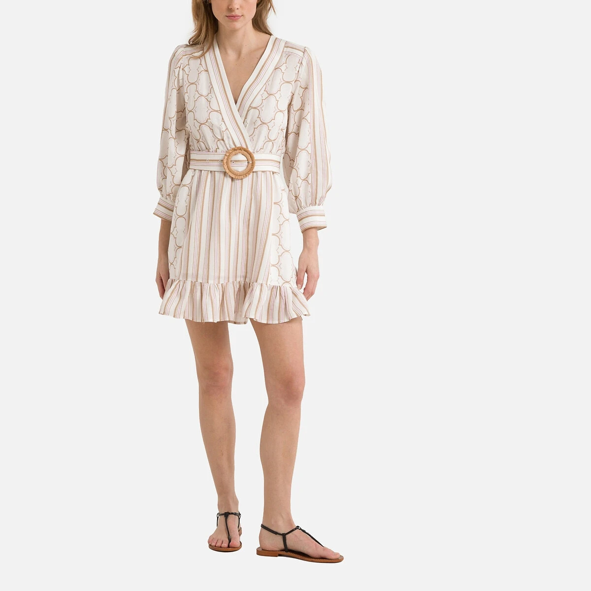 Suncoo Robe Courte Imprimée, Manches Longues Cherley 2 Suncoo Robe Courte Imprimée, Manches Longues Cherley – Image 2