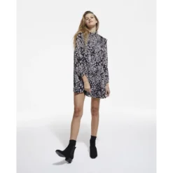 THE KOOPLES Robe Droite Imprimé Graphique, Courte