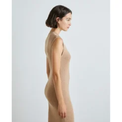 Robe Midi En Maille Côtelée -Velousia Soldes Boutique 3716643a0d7ab46209b17aec45dbc8b0