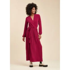 Robe Longue Jersey Plissé -Velousia Soldes Boutique 37553e4962fd9f86876466dcca7ecbff