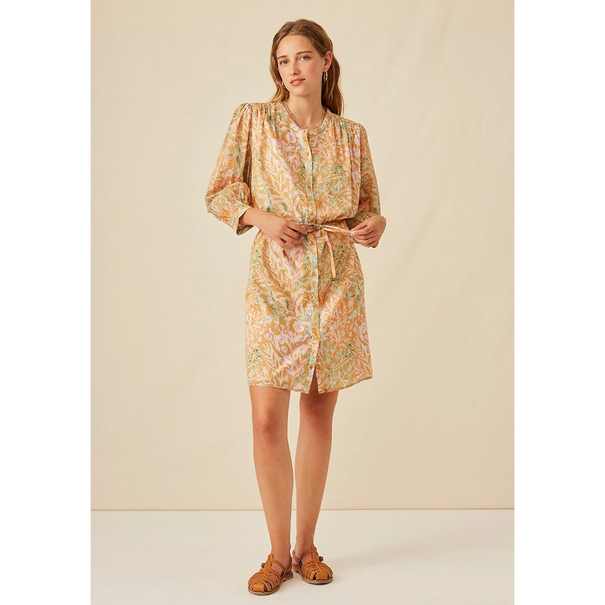 Robe Droite Imprimé Floral, Courte GARRIGUE 5 Robe Droite Imprimé Floral, Courte GARRIGUE – Image 5