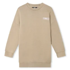 DKNY Robe Droite En Coton Avec Logo