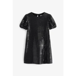 Next Robe En Jersey Scintillant