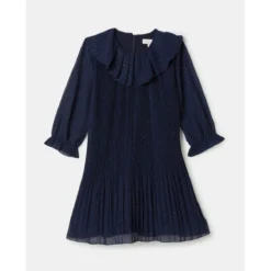 Robe Manches Longues Fil Textile Plissée -Velousia Soldes Boutique 3daeb052e0d9c77669a7a04e9d21f5e9