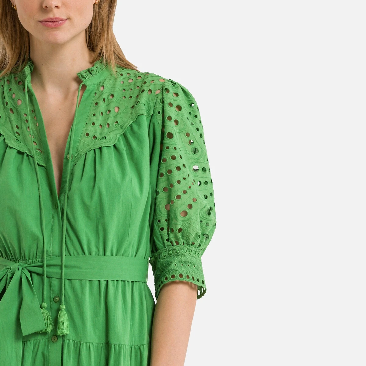 Suncoo Robe évasée Ceinturée Cora 3 Suncoo Robe évasée Ceinturée Cora – Image 3