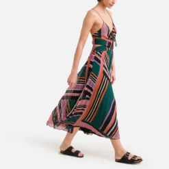 Ba&sh Robe Imprimée à Fines Bretelles UHAINA