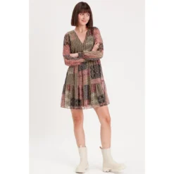 Robe évasée Manches Longues -Velousia Soldes Boutique 3f394c8fd88f142e8a28031db1db9fee