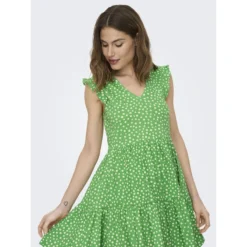 ONLY Robe Courte évasée, Col V 35 ONLY Robe Courte évasée, Col V -Velousia Soldes Boutique 3fbf164f5b7c73c00524c3449773a349