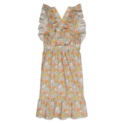 Robe Manches Courtes, Tissu Liberty Fabrics -Velousia Soldes Boutique 402b2ff2e5f1b124f8dc96196a7006c9