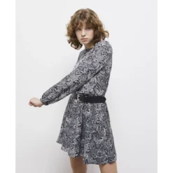 THE KOOPLES Robe évasée Imprimée, Courte, Manches Longues -Velousia Soldes Boutique 4396101e7c9f3a82ffb1b30399e6a256