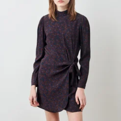 Sessun Robe Droite, Courte, Manches Longues MAYUMI