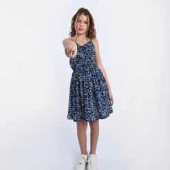 Robe Fines Bretelles, Imprimé Fleurs -Velousia Soldes Boutique 4480f97a84a910984d817d835dfb3df4