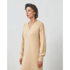 RODIER Robe Midi Col V Cachemire -Velousia Soldes Boutique 44a9b41608512820114d38cf235f2816