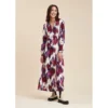 Robe Portefeuille Longue à Imprimé Fleuri En Viscose Ecovero