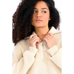 Robe Pull Col Zippé -Velousia Soldes Boutique 45e3394e7fd5e8f097227dd57a92af15