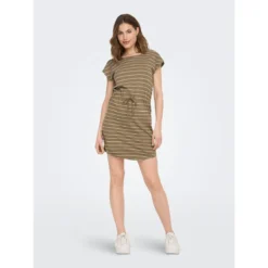 ONLY Robe Col Rond, Manches Courtes -Velousia Soldes Boutique 468c12a6e5b83a3e367473ea4a3f10db