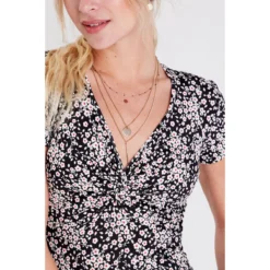 Robe évasée à Manches Courtes -Velousia Soldes Boutique 47a8a632e78902ce4395958f199d7b21