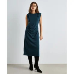 Robe Midi Crêpe -Velousia Soldes Boutique 4860dc03530374b15ea288104d1b6f41