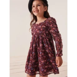 Next Robe Mousseline à Manches Froncées -Velousia Soldes Boutique 48693eb6d91561446ee4c073fbc7b5e9