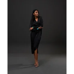 RODIER Robe Midi Chemisier En Satin