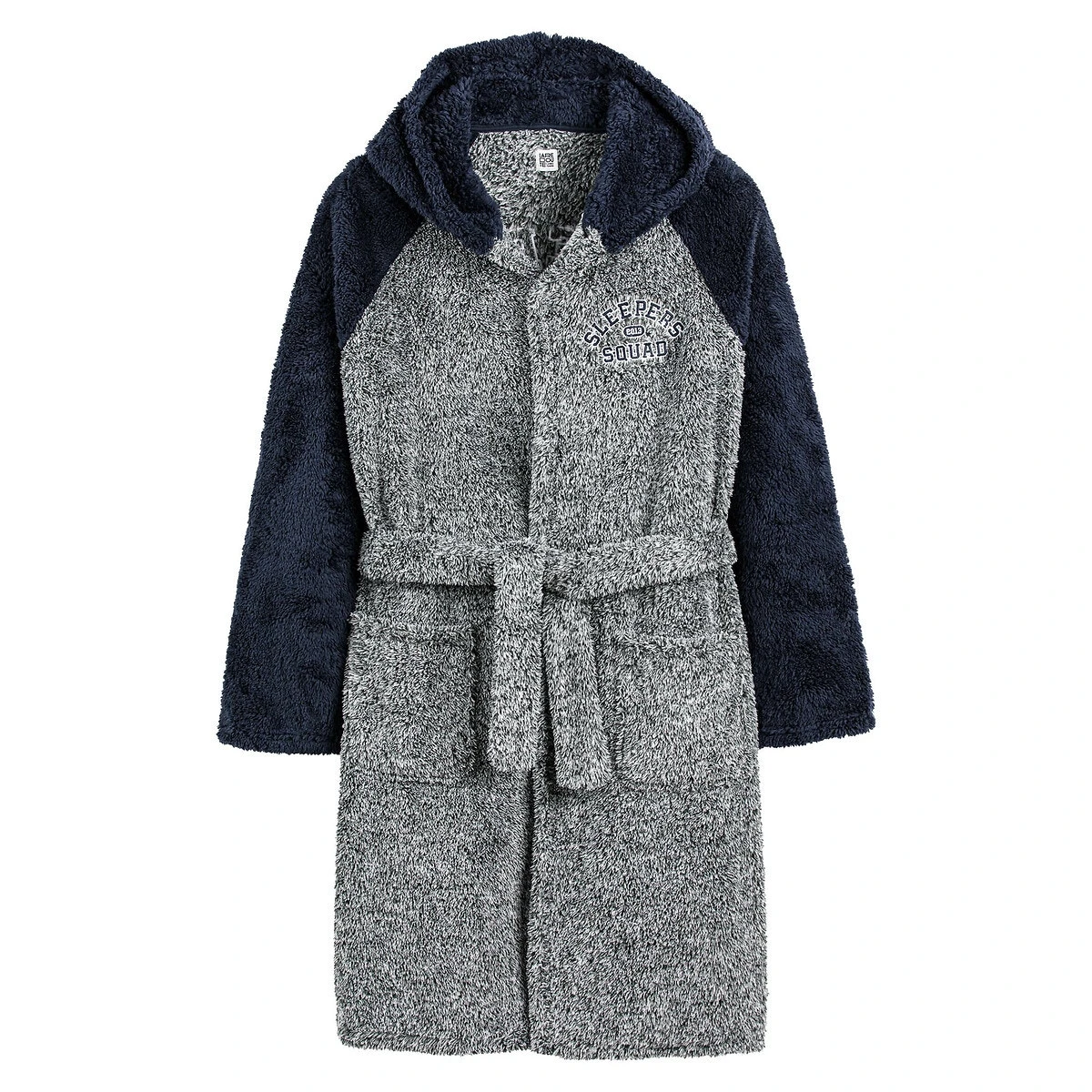 Robe De Chambre à Capuche En Maille Douce 3 Robe De Chambre à Capuche En Maille Douce – Image 3