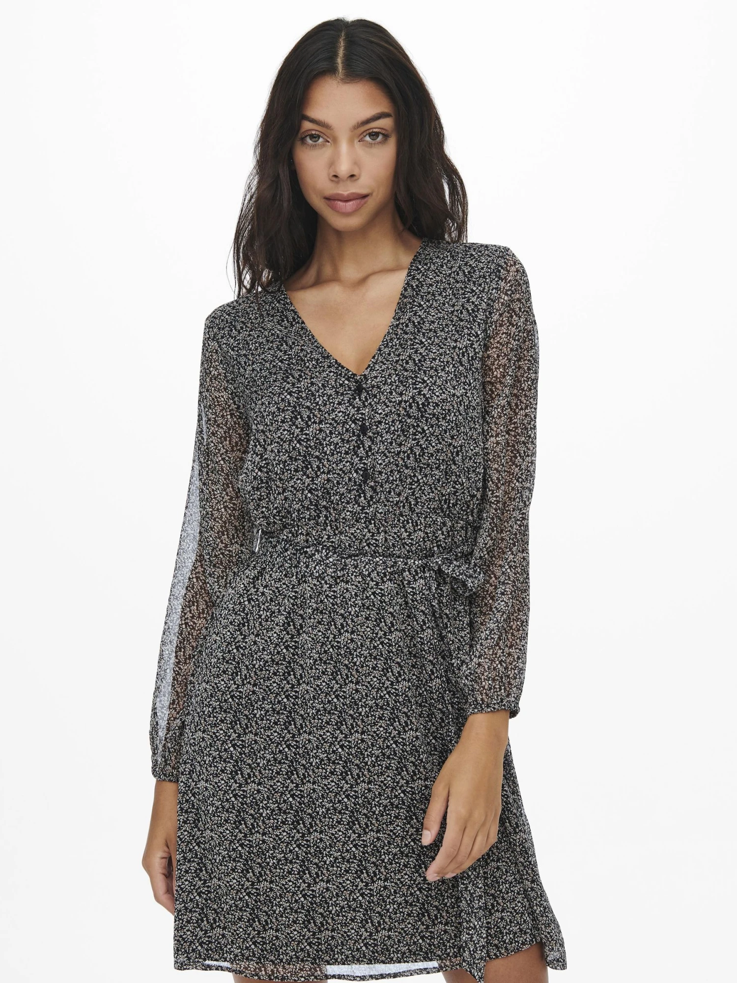 ONLY Robe Courte Fleurie, Col V 20 ONLY Robe Courte Fleurie, Col V – Image 20