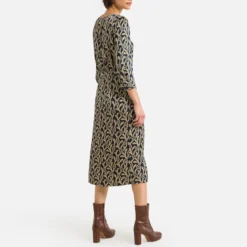 Ba&sh Robe Imprimée, Mi-longue, Manches 3/4 OPAL -Velousia Soldes Boutique 49cdde0cf12771ea029c1967ea88d4fb