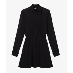 THE KOOPLES Robe Courte à Manches Longues -Velousia Soldes Boutique 4a2d84e77e4b036f51ad25da17603e3f