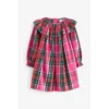 Next Robe Froncée Aux Carreaux