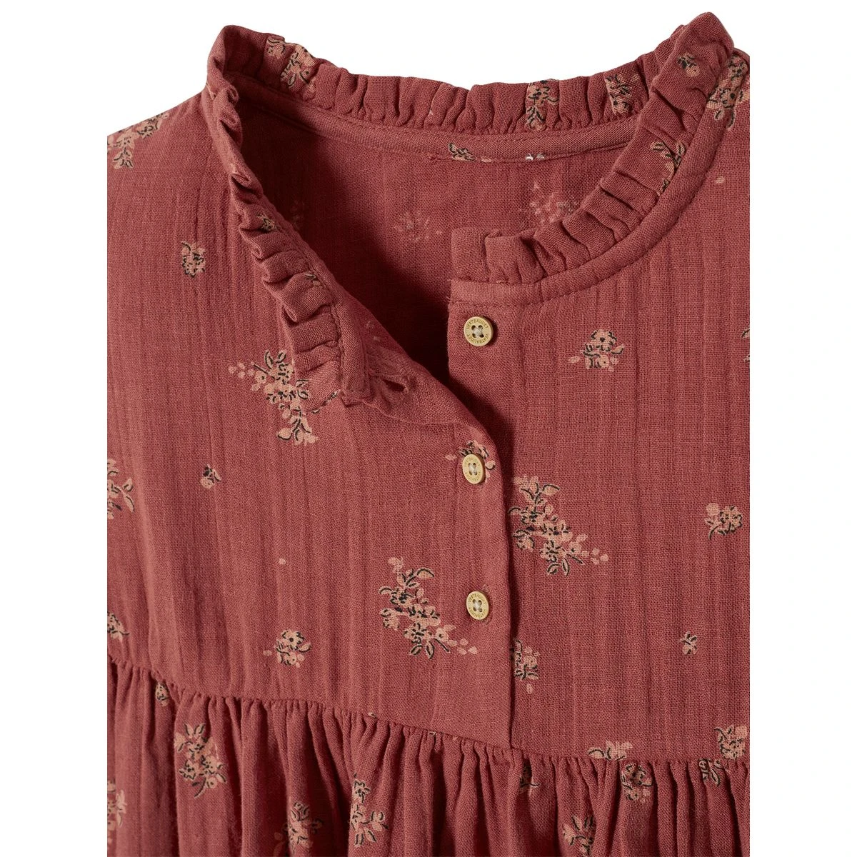 Robe En Gaze De Coton Détails Fantaisie 9 Robe En Gaze De Coton Détails Fantaisie – Image 9