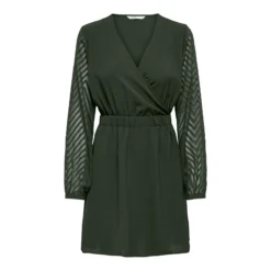 ONLY Robe Encolure V, Manches Longues -Velousia Soldes Boutique 4ae8e95f3eaf15fbc5d554dec705dab6