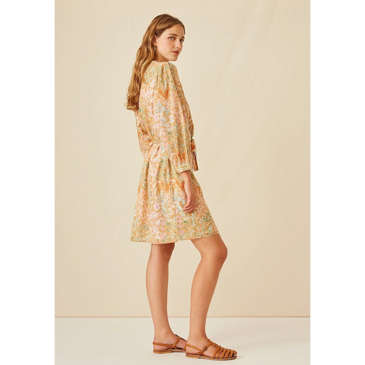 Robe Droite Imprimé Floral, Courte GARRIGUE 2 Robe Droite Imprimé Floral, Courte GARRIGUE – Image 2