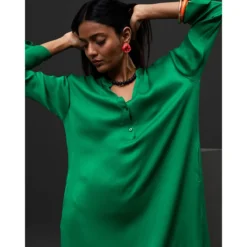 RODIER Robe Midi Chemisier En Satin -Velousia Soldes Boutique 4c1cee9e1a55ce79954ef695916beb99