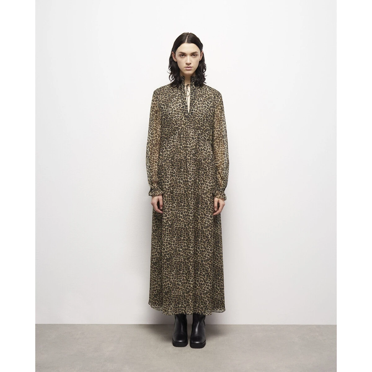 THE KOOPLES Robe Courte Imprimée, Manches Longues 10 THE KOOPLES Robe Courte Imprimée, Manches Longues – Image 10