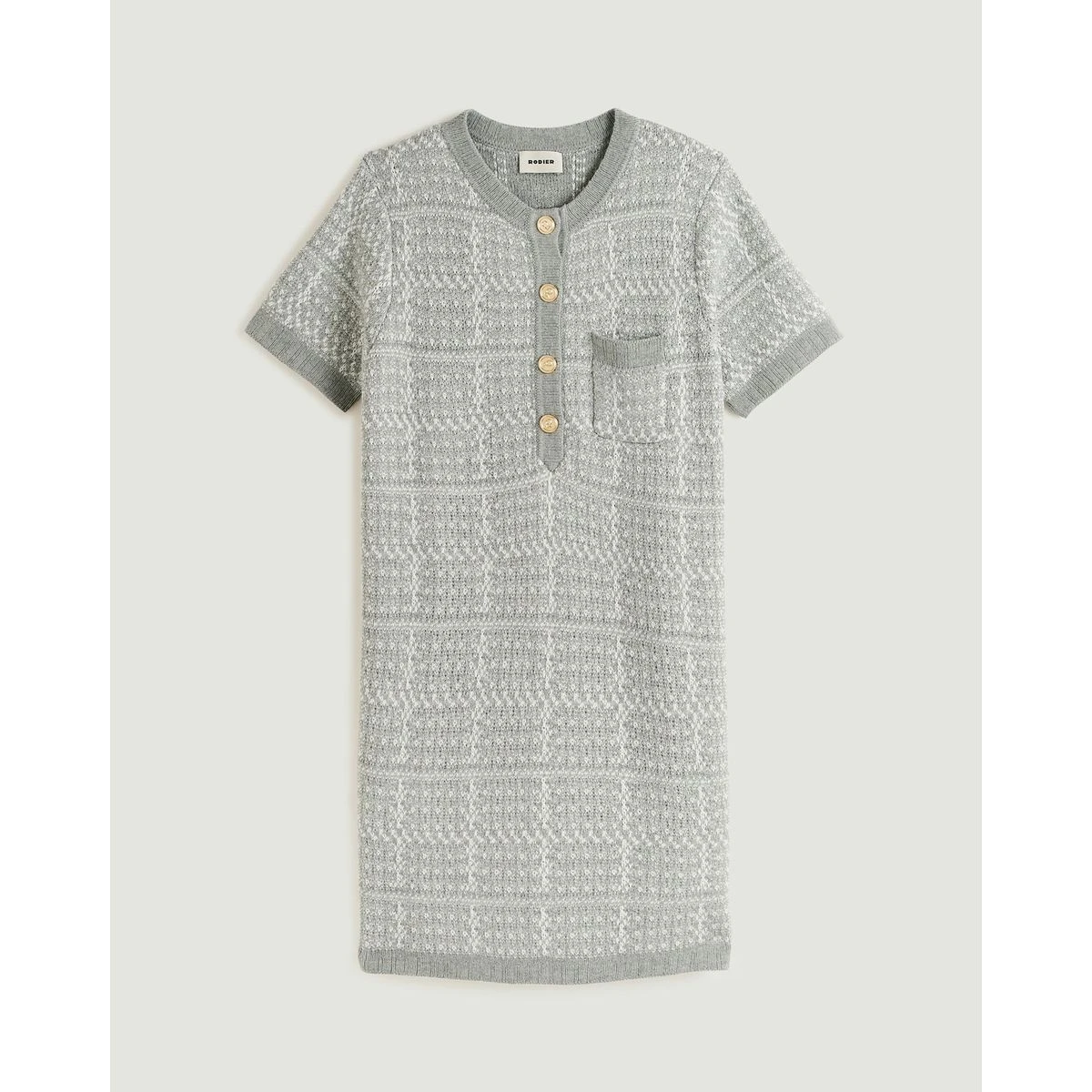 RODIER Robe Courte Jacquard En Maille 6 RODIER Robe Courte Jacquard En Maille – Image 6