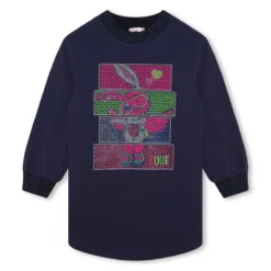 Billieblush Robe Molletonnée Strassée