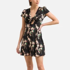 Ba&sh Robe Courte Imprimée ELITA -Velousia Soldes Boutique 53bc5f784d097b2ac8d22365b8680b51