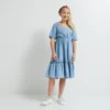 Robe Longue En Chambray, Coton BIO