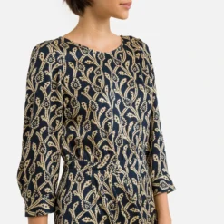 Ba&sh Robe Imprimée, Mi-longue, Manches 3/4 OPAL -Velousia Soldes Boutique 54e14d4a4fe3118c0c64eb3b01126336