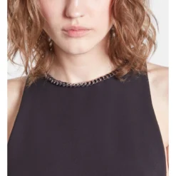 THE KOOPLES Robe Courte En Crêpe -Velousia Soldes Boutique 553fb40e3334176cc410fe97c0c0083e