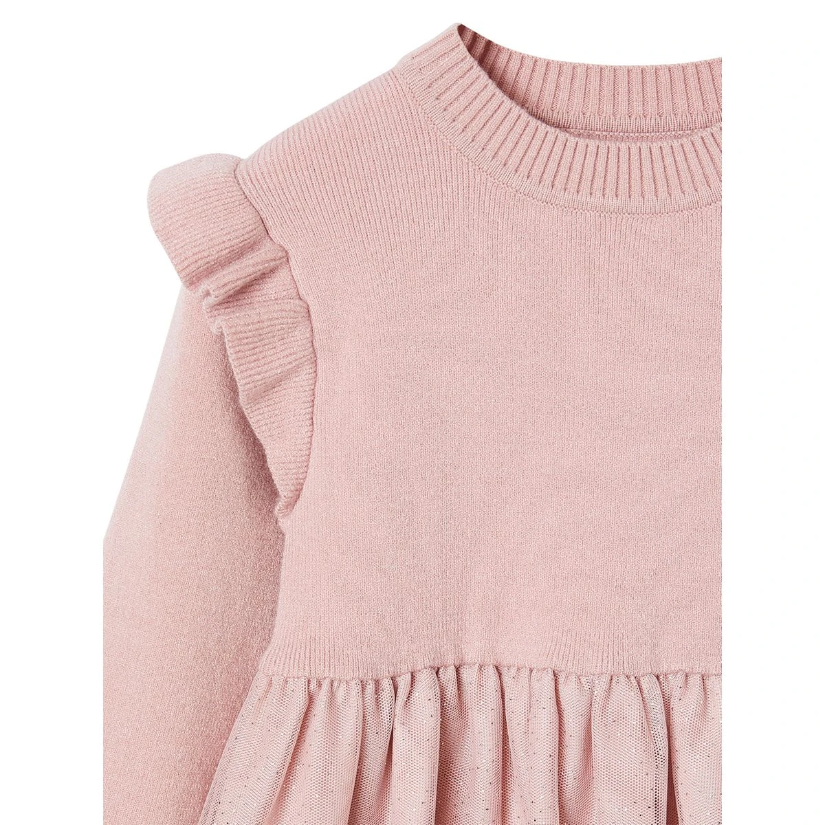 Robe De Fête En Tricot Et Tulle 3 Robe De Fête En Tricot Et Tulle – Image 3