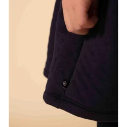 PETIT BATEAU Robe Manches Longues Col Montant Unie -Velousia Soldes Boutique 586ae6374b12ee0aef1372782f8c1ebb