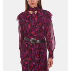 THE KOOPLES Robe Longue Imprimée Avec Volants -Velousia Soldes Boutique 5bbf556612bfb99dff77cd79d5745c6d