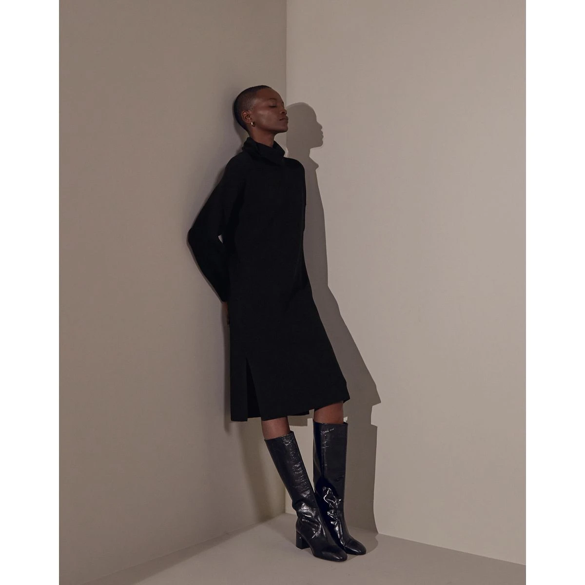 RODIER Robe Maille Large Col Roulé 1 RODIER Robe Maille Large Col Roulé