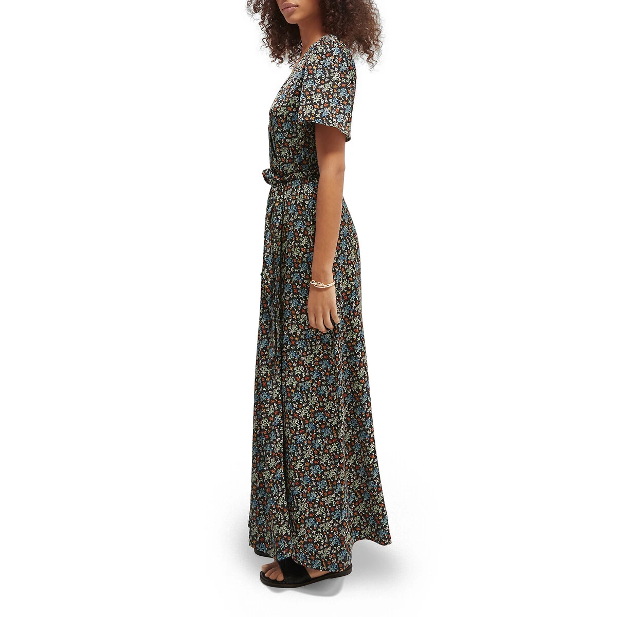 Scotch And Soda Robe Longue Imprimée Ceinturée 5 Scotch And Soda Robe Longue Imprimée Ceinturée – Image 5