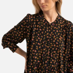 DES PETITS HAUTS Robe Ample Mi-longue Imprimée EVOU -Velousia Soldes Boutique 5ee2997d3ec742c487ae6a7d5d1d464a