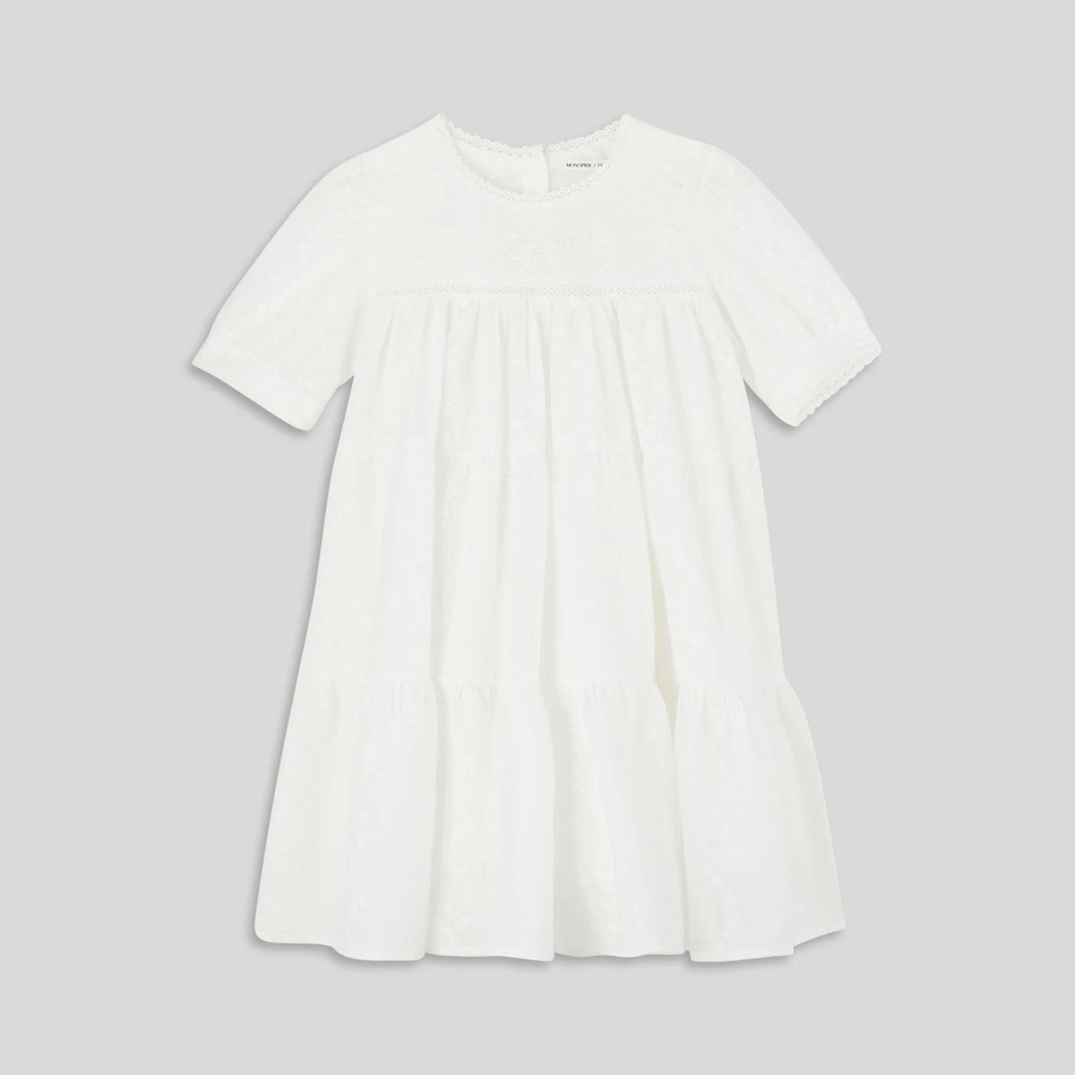 Robe Brodée En Coton, Coton BIO, Certifiée Oeko-Tex 1 Robe Brodée En Coton, Coton BIO, Certifiée Oeko-Tex