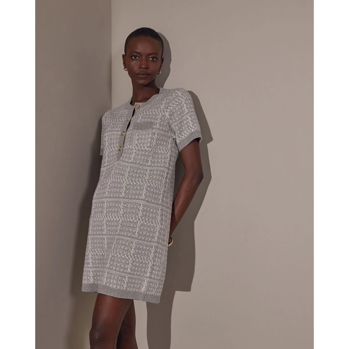 RODIER Robe Courte Jacquard En Maille 3 RODIER Robe Courte Jacquard En Maille – Image 3